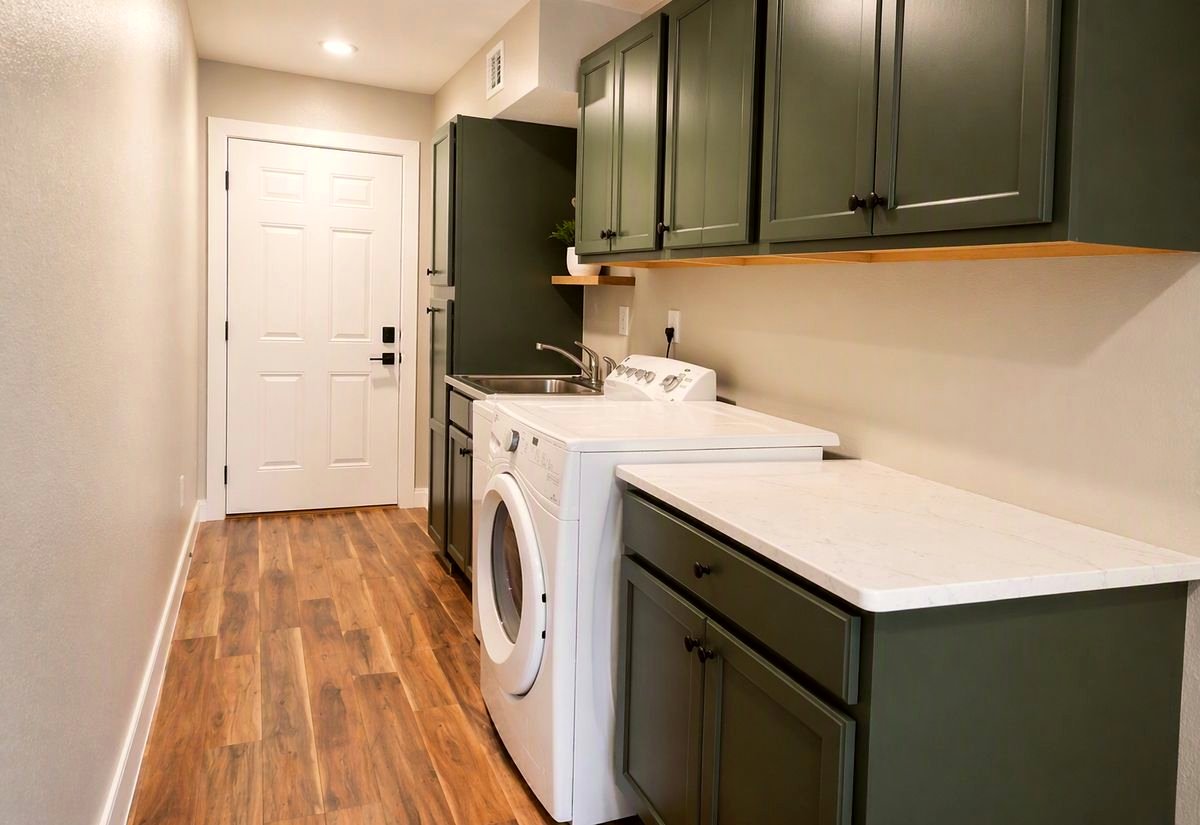 Finished laundry room, second angle